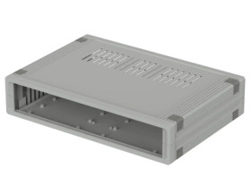 ABS enclosure kit, (L x W x H) 290.9 x 198.9 x 62.2 mm, light gray (RAL 7035), IP30, 55620010.MT10