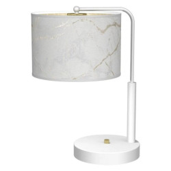 Lampka nocna SENSO White/Gold 1xE27 MLP7310 Milagro