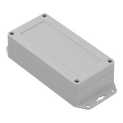 ZP160.80.45SUJ-IP67 TM ABS – Obudowa hermetyczna ABS, jasnoszary dół z uszami, tulejki mosiężne, Kradex