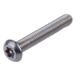 Affix Security Screw Button Head Pin Recess T Drive T10 A2 S/S M3 20mm PK100