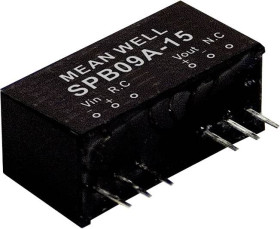 MEAN WELL SPB09C-12 Moduł przetwornicy DC/DC 750 mA 9 W Ilość wyjść: 1 x Content 1 szt.