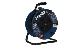 Przedłużacz Budowlany Zwijany Na Bębnie Rozgałęźnik Na 4 Gniazda 2P+Z 230V...