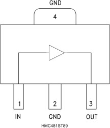 SiGe or InGaP, HBT Gain Block Amplifier SMT, DC to 5 GHz
