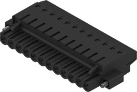 Socket header, 12 pole, pitch 5.08 mm, straight, black, 1844320000