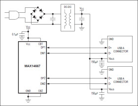 Dual USB Charger Adapter Emulator