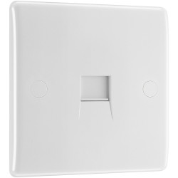 BG 8BTSI/1 White Nexus Moulded Single Slave Telephone Socket IDC Type