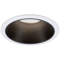 Paulmann 93401 Cole Flush Mount LED Light 6W White/Black Warm Dimabble