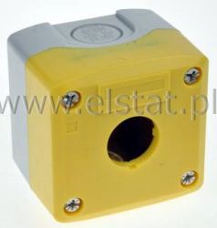 Kaseta sterownicza 1 przyciskowa, żółto- szara
