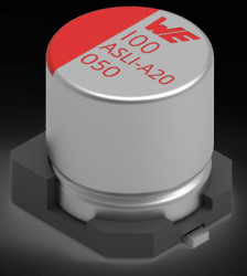 Electrolytic capacitor, 100 µF, 80 V (DC), ±20 %, SMD, Ø 12.5 mm, 865081762009