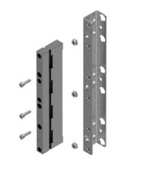 Wspornik z nośnikiem BBS 4-bieg. do szyn o rozstawie 60 mm, montaż szyn w poziomie, mocowany bezpośrednio do obudowy UD-B60-H P4