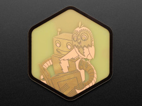 Adafruit PCB Coaster - Minerva + Adabot