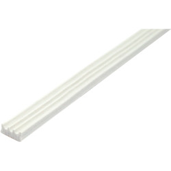 Faithfull AD-ZG020 EPDM Draught Excluder White 6M 9 x 3.5mm