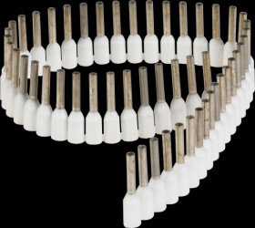 Ferrules - Stripe, 0,75 mm², white