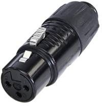 Adapter XLR RA3FT-B złącze męskie Mini-XLR - złącze żeńskie mini-XLR Rean AV RA3FT-B 1 szt.