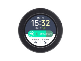 Waveshare RP2040 Microcontroller Development Board, with 1.28inch Round Touch LCD, Accelerometer And Gyroscope Sensor, With CNC