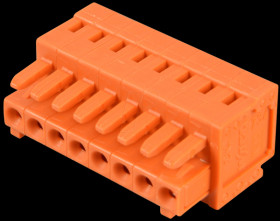 734-208 CAGE-CLAMP female multi-point connector, mini, RM 3.81, 8-pin