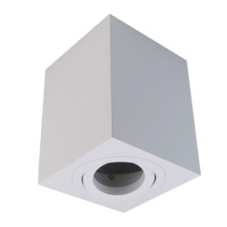 Oprawa sufitowa GU5.3 MR16 IP20 biała aluminiowa natynkowa dekoracyjna ruchoma kwadrat Sensa GTV OS-SEN5097KWB-10