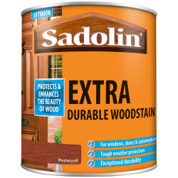 Sadolin 5028545 Extra Durable Woodstain Redwood 1 litre