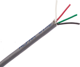 Control Cable liczba żył 4 0.09 mm² Ekranowany Alpha Wire średnica zew 3.4mm Szary