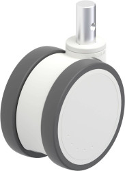 Blickle 872846 LKD-PATH 125K-ZA55 Podwójna rolka z tworzywa sztucznego Średnica koła: 125 mm Maksymalne obciążenie: 125