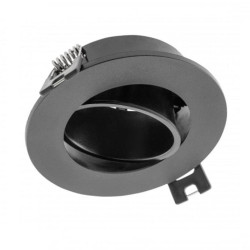 LINTO okrągła uchylna czarna MR16 GTV 320170