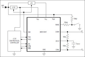 ±80V Fault-Protected High-Speed CAN Transceiver with Low-Power Management and Wake-On CAN