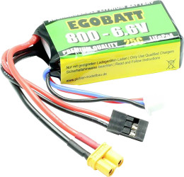 Pakiet akumulatorów (LiFe) 6.6 V 800 mAh 25 C Pichler Modellbau Softcase JR, XT30