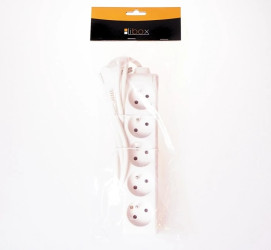 Przedłużacz sieciowy 5 gniazd 5m bez przeł. biały LB0084-5 LIBOX