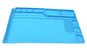 550x350mm Silicone ESD-Safe Service Mat with 4 Magnetic Fields - S-180
