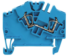 Blok zacisków przelotowych Weidmuller poziomy: Pojedynczy 26 → 12AWGZacisk Z raster: 5.1mm 24A 800 V