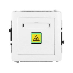 DECO Mechanizm gniazda światłowodowego/optycznego pojedynczego, biały mat 25DGOP-1