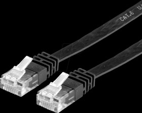 21990964 Cat.6 flat cable UTP black 1,5m
