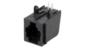 Gniazdo Rj11 4-Pin Kat 3 Ekranowane,Z Blokadą Panel Stop 5520250-2