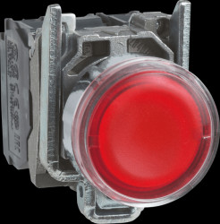 XB4BW34B5 Illuminated pushbutton with 24 V LED 1 NC contact/1 NO contact,