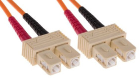 Kabel światłowodowy, średnica: 50/125μm, OM2 Wielomodowy, Pomarańczowy, SC/SC