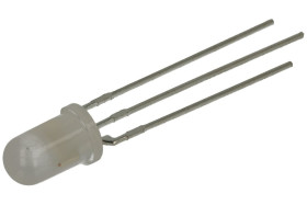 Dioda LED; L-59EGW-CA; 5mm; czerwony; zielony; Światłość: 3÷6mcd; 60°; dyfuzyjna; biała; dwukolorowa (R/G); wspólna anoda; 2V; 3