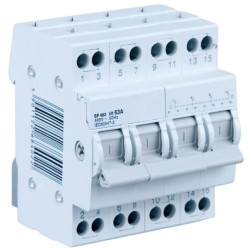 Przełącznik modułowy sieć-agregat 1-0-2 4P 63A