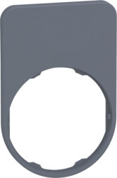 Label holder, 40 x 60 mm, unlabeled, for Harmony XB4F/XB5F, ZBYFP6101C0