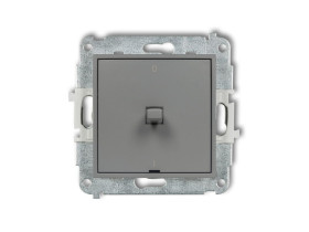 MINI Wyłącznik 2-biegunowy w stylu amerykańskim szary mat 27MWPUS-9 KARLIK