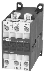 Stycznik 24 V DC RS PRO styki: 3 11 kW 24 A