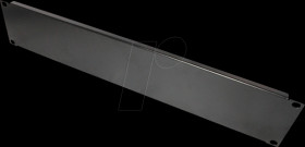 GC-N0044 19" blind plate, 2U, jet black