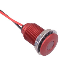 Q10F5ARXXHR02E Hyper Bright Red 10mm 2.2VDC LED Panel Indicator IP67 APEM