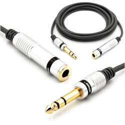 KABEL PRZEDŁUŻACZ DUŻY JACK 6.3 STEREO 3m VITALCO