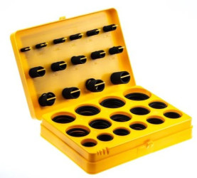 Zestaw oringów, wymiary metryczne FKM, Kit Contents 386 szt. RS PRO