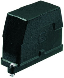 Grommet housing, size 24B, die-cast aluminum, PG29, angled, screw locking, IP69/IPX9K/IP68/IP65, 09400240513