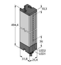 Turck Bezzwrotny czujnik fotoelektryczny LX18E Wysokość ochronna 447 mm