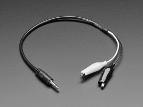 3.5mm Mono Audio Plug to Alligator Clips