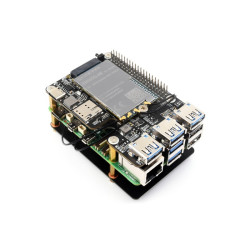 Adapter PCIe dla modemów GSM SIMCom Quectel 4G/5G i USB 3.2 HAT+ dla Raspberry Pi 5