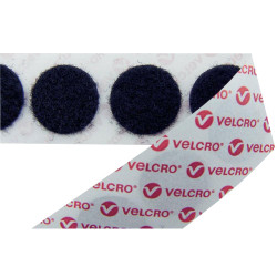 VELCRO&#xAE; Brand E28802233011425 Stick On Coins Hook - 22mm - Black - 1000 Pieces