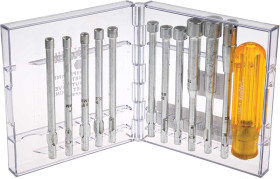 Zestaw wkrętaków Weller Xcelite Wkrętak do nakrętek sześciokątnych 12 szt. długość całkowita 92 mm